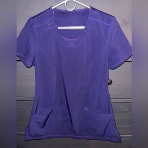 Grape Infinity by Cherokee Scrub Top (Winona State University color)